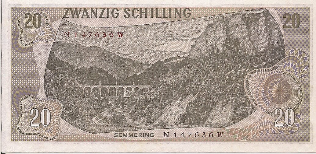 3-Chelín Austriaco (1924-2002) 6 Pick 142a at