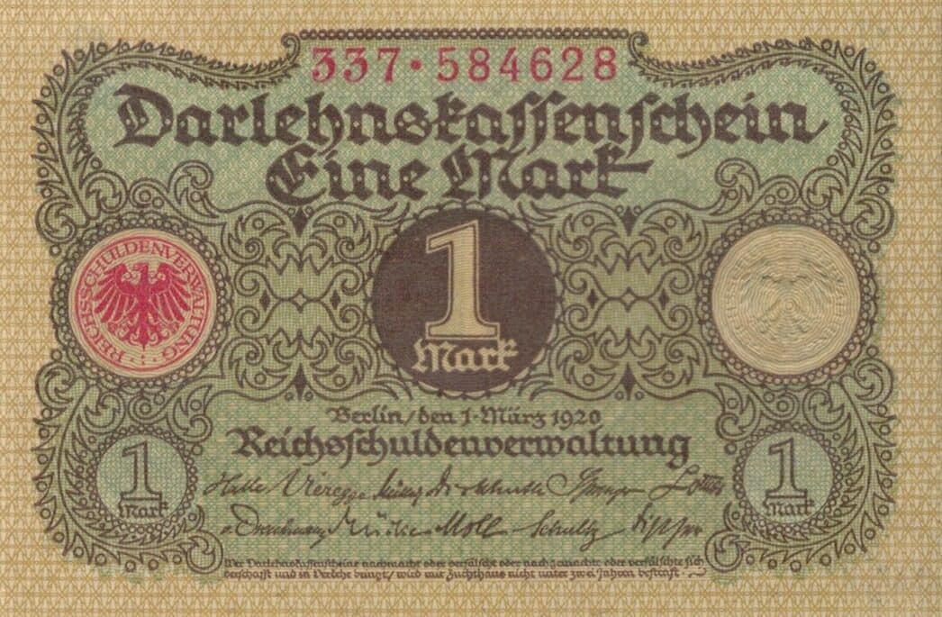 2-Darlehenskassenschein (Nota de préstamo hipotecario) 1914-1922 15 Pick 58 ad 2 e1677093298676