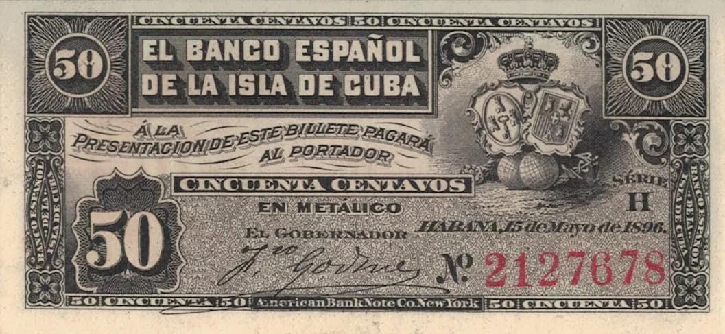 Banco Español de la Isla de Cuba 2 Pick 46a ad 1 jpg