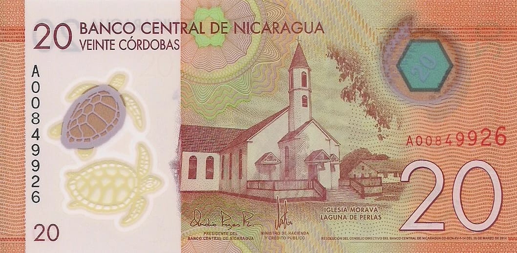 Nicaragua 70 Pick 210a anverso jpg