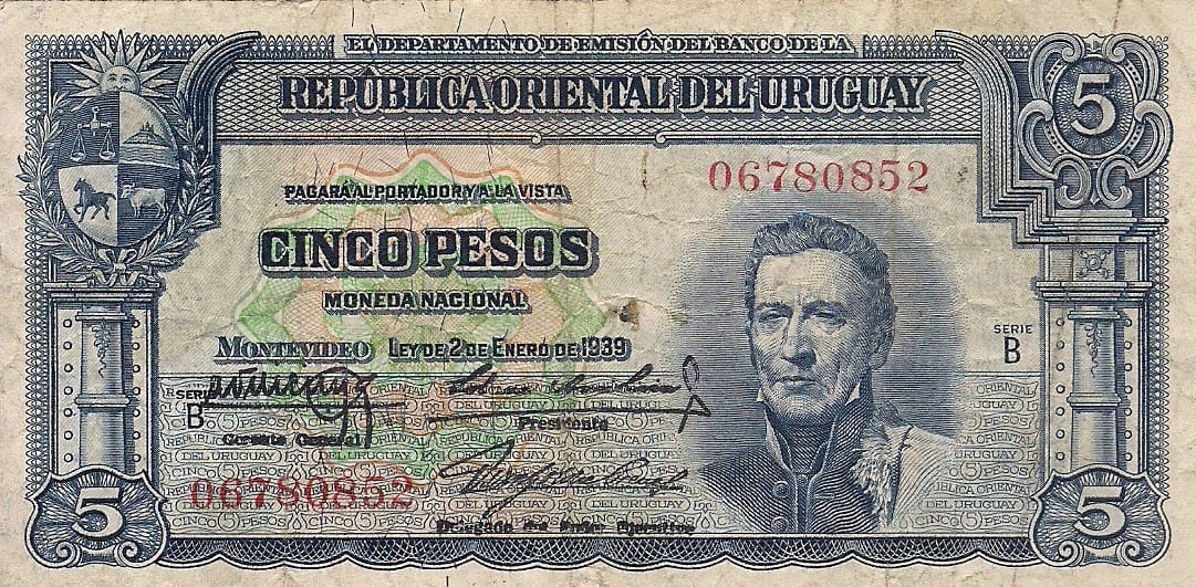 Uruguay 29 Pick 36a ad