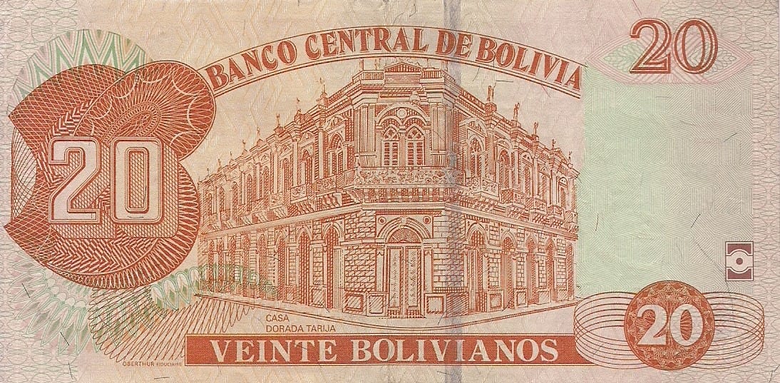 Bolivia 100 Pick 244 at