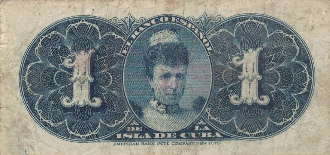 Banco Español de la Isla de Cuba 5 Pick 47a at jpg