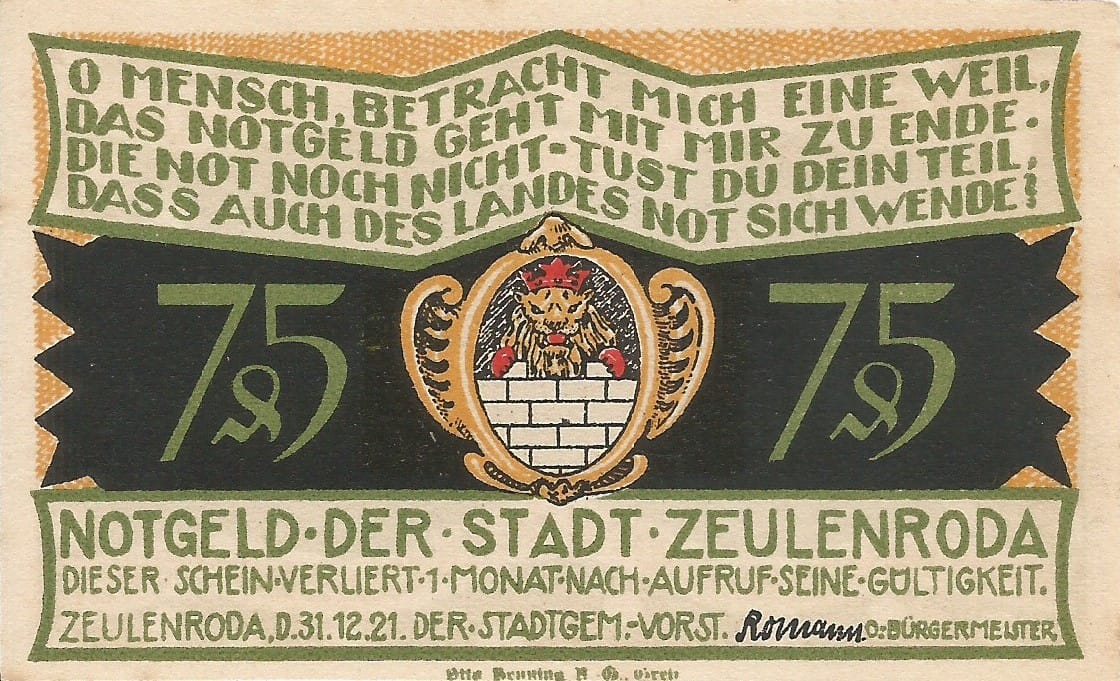 Notgeld - Z 7 1470.2 9.10 ad