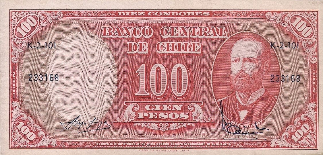 Chile 33 Pick 127a ad 2