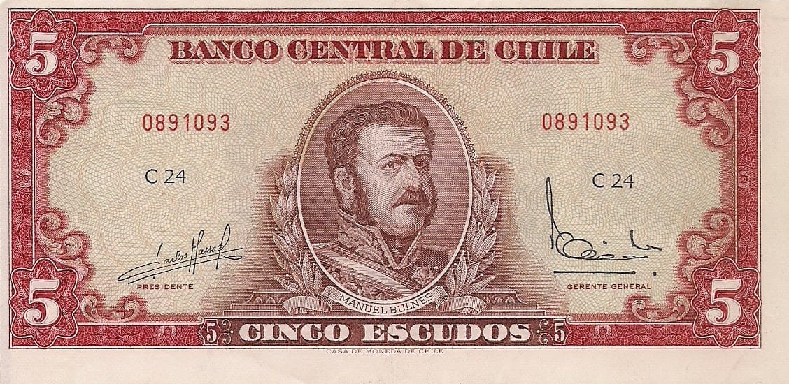 Chile 45 Pick 138a.3 ad