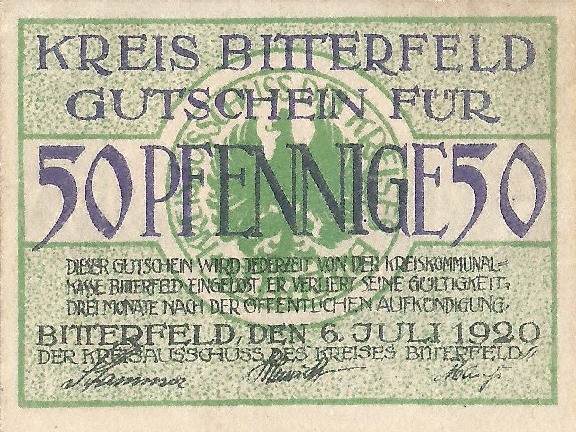 Notgeld - B 19 B58.1b Anverso e1677118378852