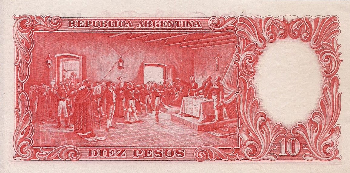 10-Banco Central San Martin - Libertad y Justicia (1942-1969) y Resellados a Pesos Ley (1969-1971) 47 Col 466b at