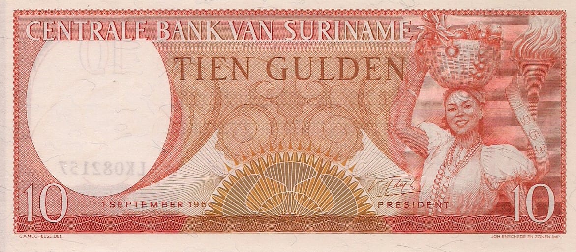 Surinam 11 Pick 121 ad