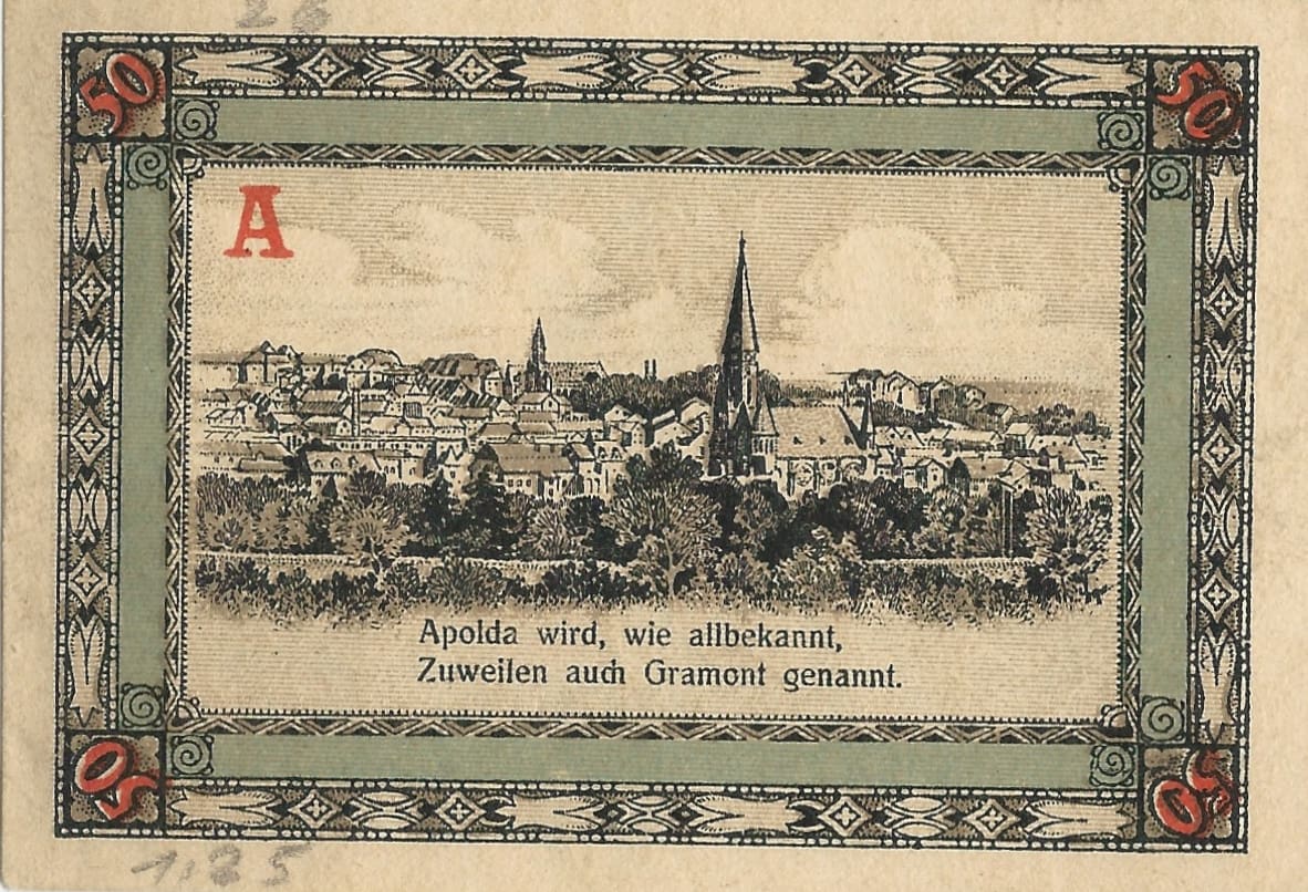 Notgeld - A 8 0036.3a 1 6 Reverso