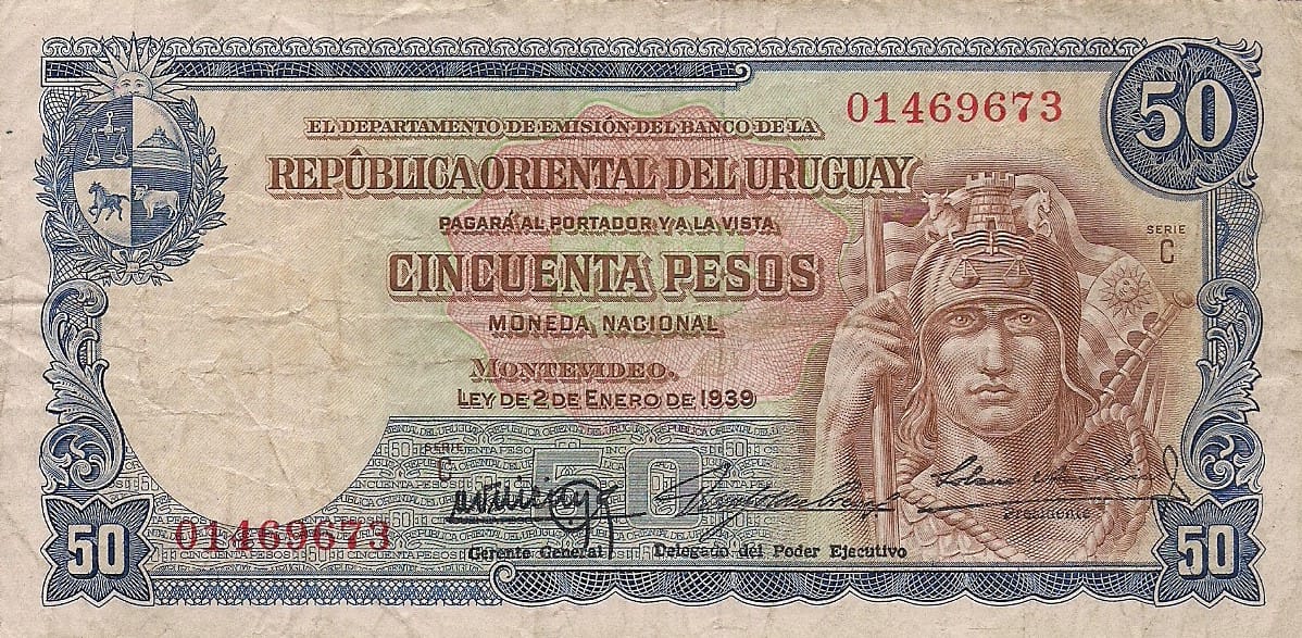 Uruguay 33 Pick 38b ad