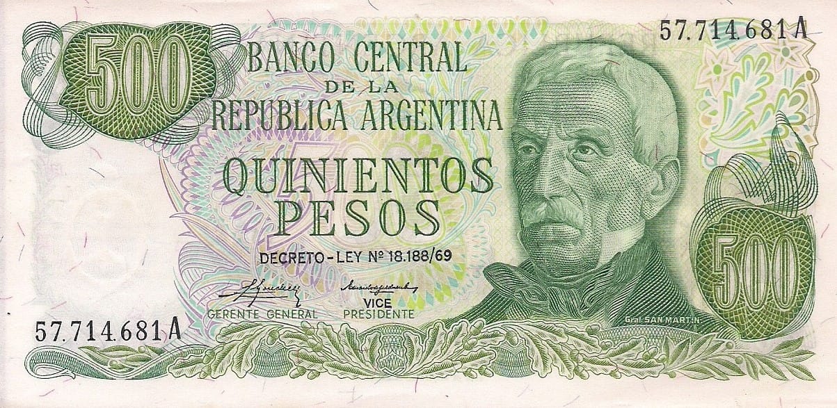 11-Pesos Ley 18188 (1970-1983) 101 Col 643a ad