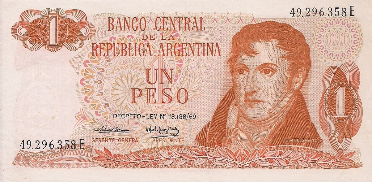 11-Pesos Ley 18188 (1970-1983) 16 Col 606a ad