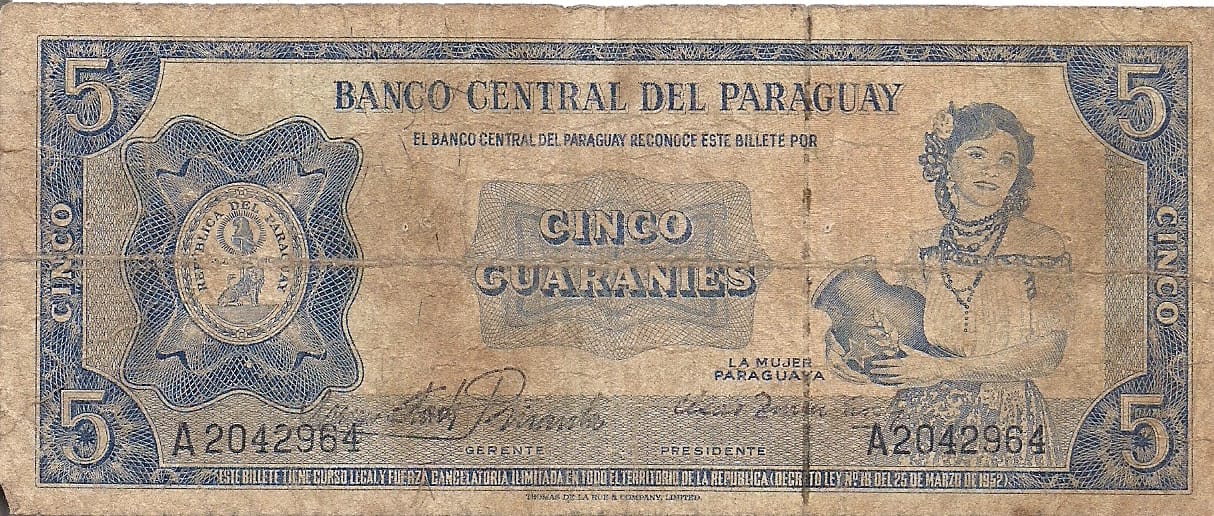 Paraguay 33 Pick 194 ad