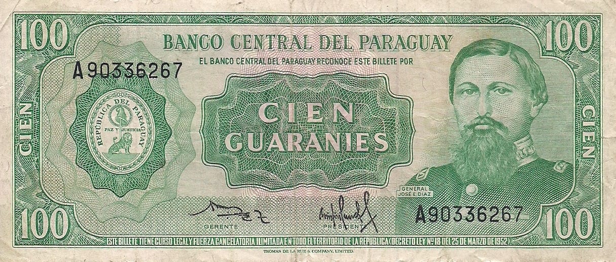 Paraguay 47 Pick 205 ad