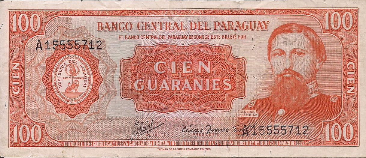 Paraguay 41 Pick 199b ad 1