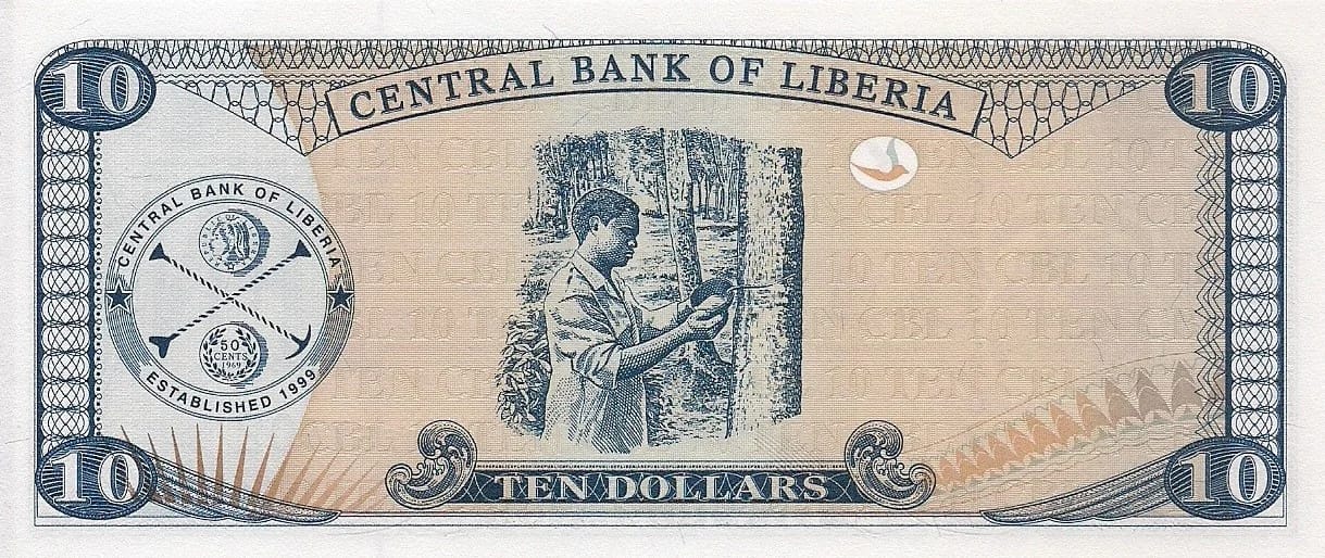 Liberia 10 Pick 27a at jpg