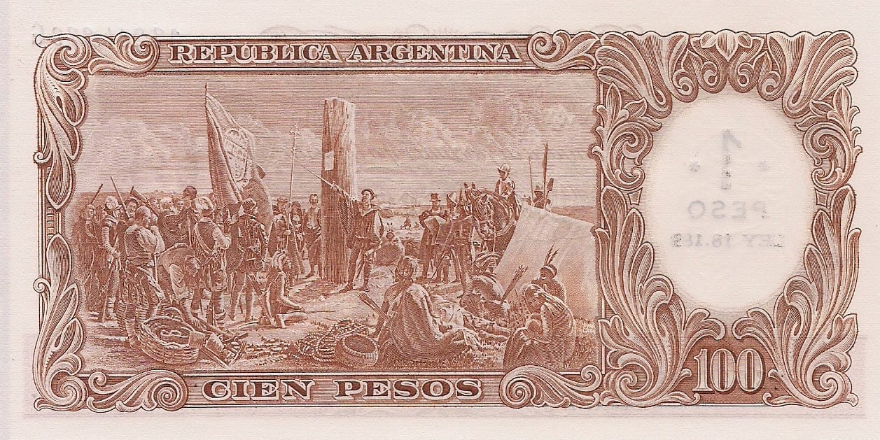10-Banco Central San Martin - Libertad y Justicia (1942-1969) y Resellados a Pesos Ley (1969-1971) 163 Col 551a at