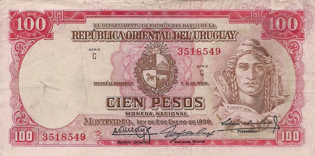 Uruguay 35 Pick 39b ad 1