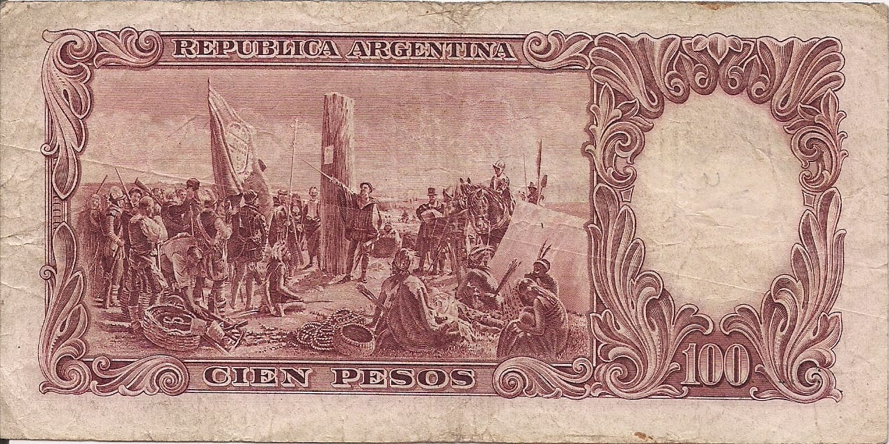 10-Banco Central San Martin - Libertad y Justicia (1942-1969) y Resellados a Pesos Ley (1969-1971) 77 Col 489a at