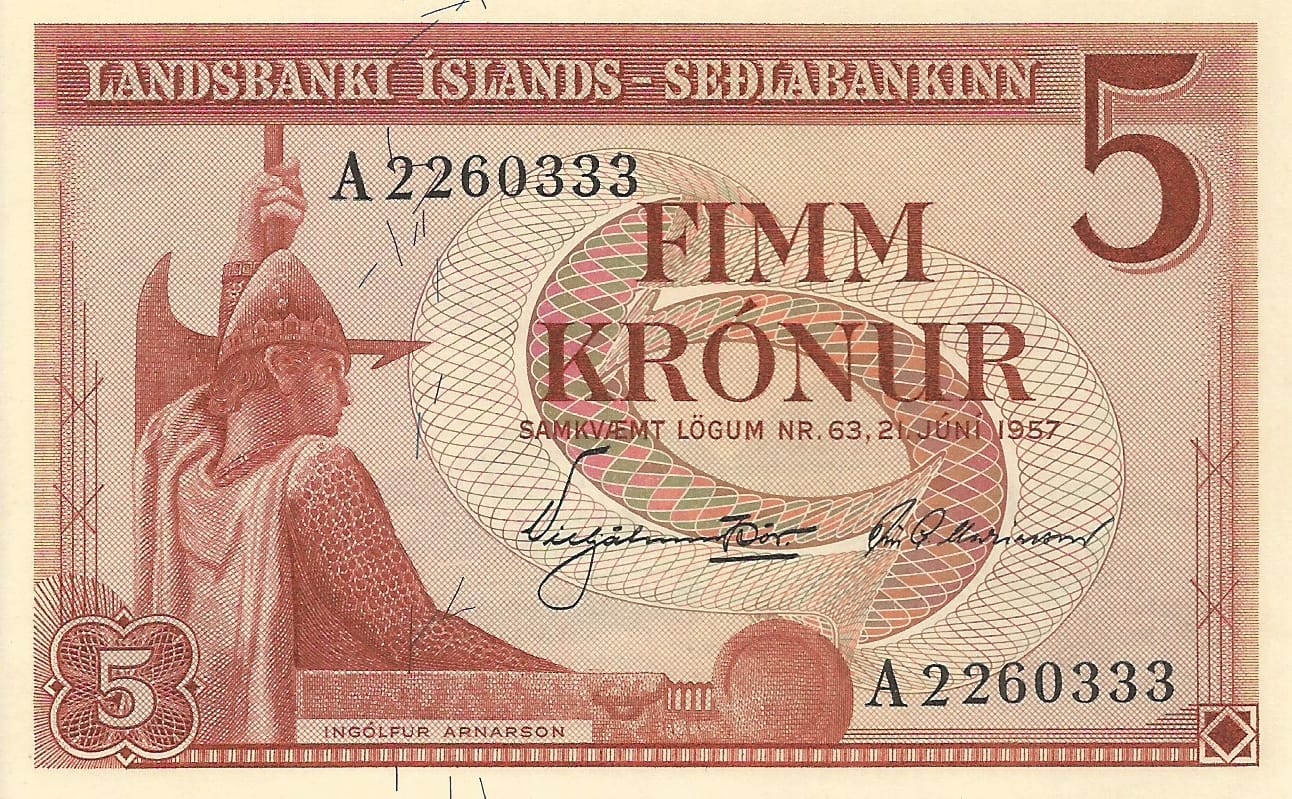 Islandia 5 Pick 37a ad 1