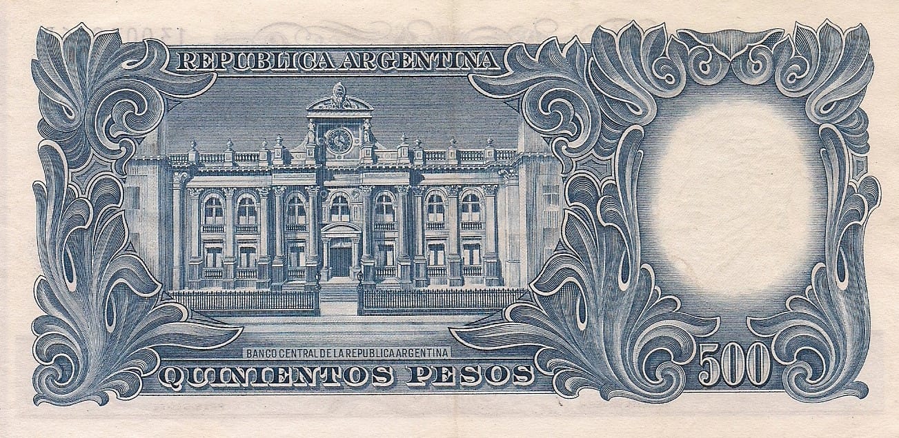 10-Banco Central San Martin - Libertad y Justicia (1942-1969) y Resellados a Pesos Ley (1969-1971) 111 Col 516b at