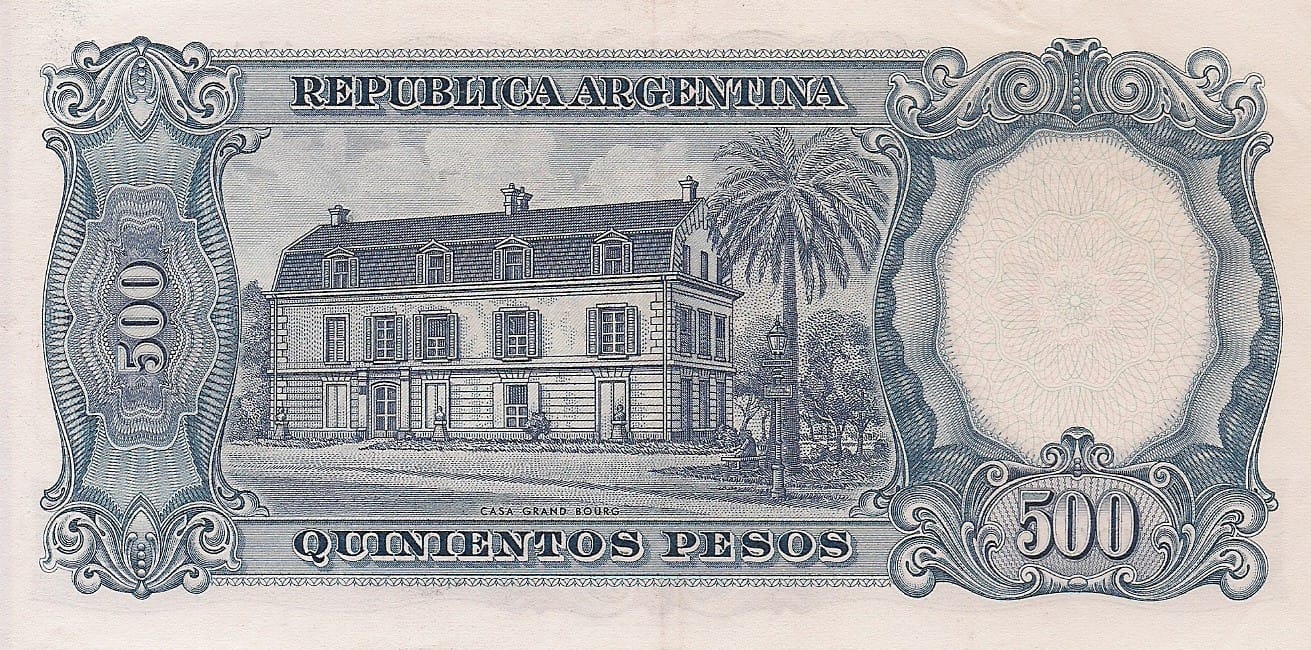 10-Banco Central San Martin - Libertad y Justicia (1942-1969) y Resellados a Pesos Ley (1969-1971) 118 Col 520b at