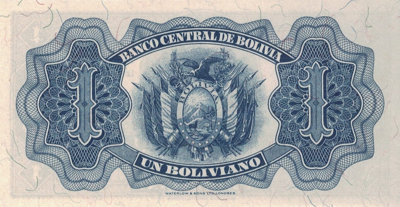 Bolivia 22 Pick 128a.1 at