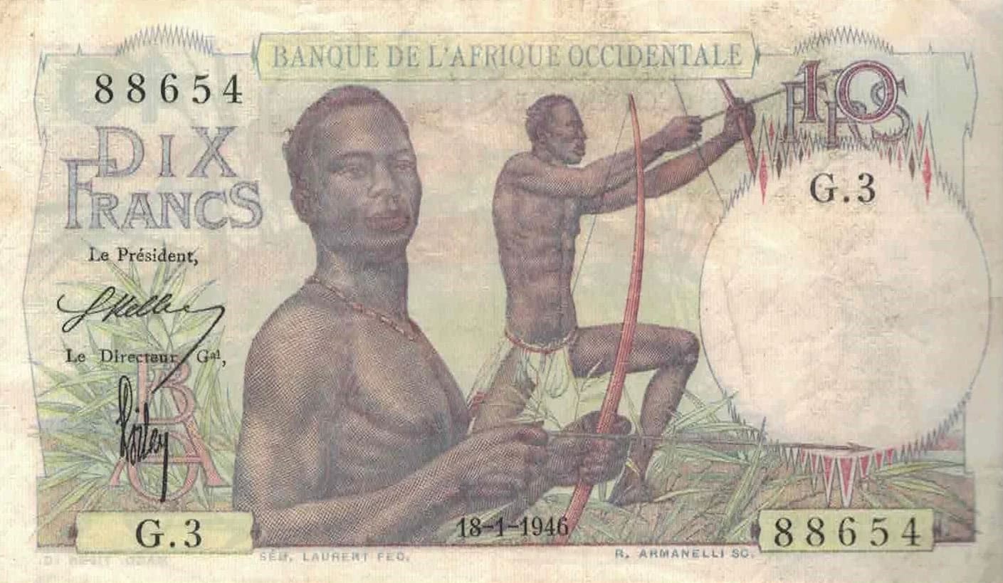 África Occidental Francesa 16 Pick 37a.1 ad jpg