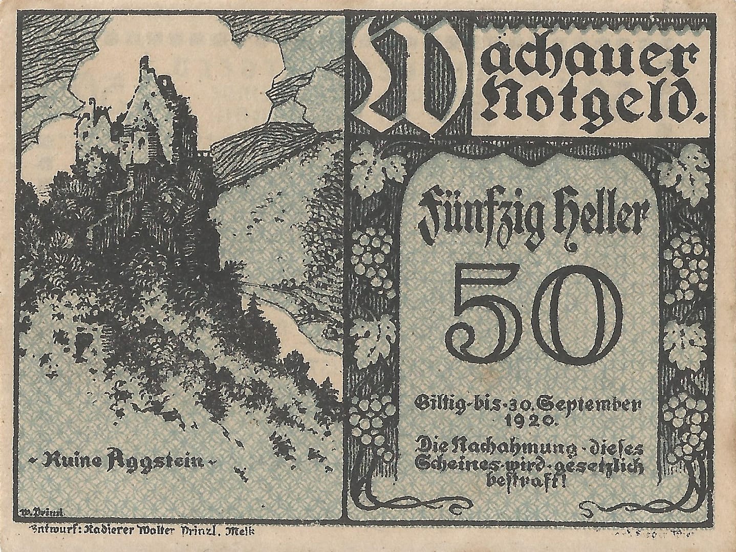 Notgeld - W 3 JPR1122.02IIa 50 Anverso