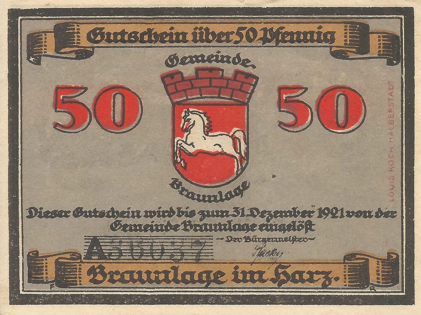Notgeld - B 29 GM 153.1 3 3 Anverso