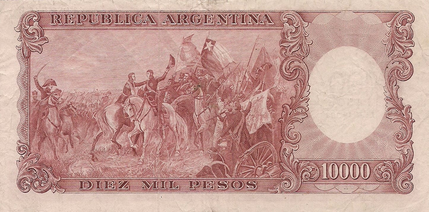 10-Banco Central San Martin - Libertad y Justicia (1942-1969) y Resellados a Pesos Ley (1969-1971) 171 Col 557a at