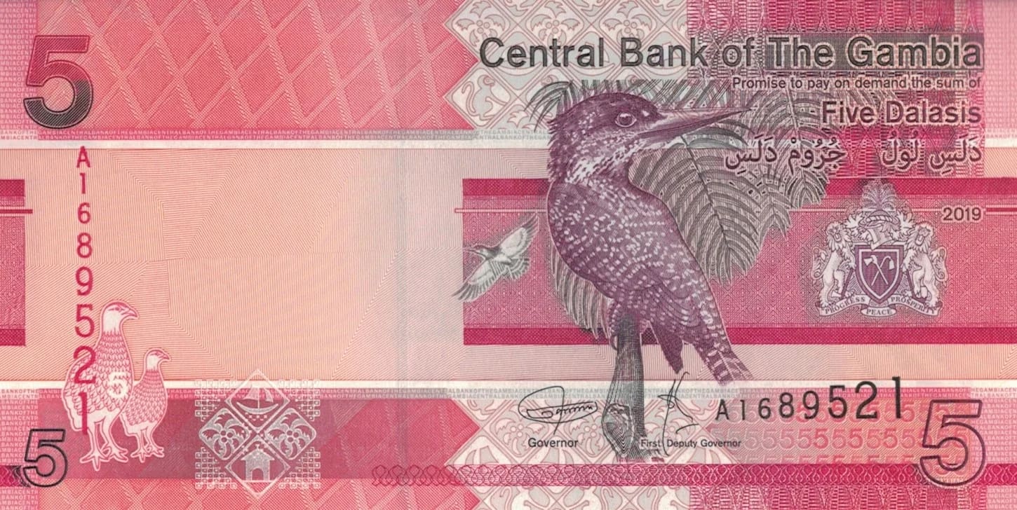 Gambia 17 Pick 37a Anverso jpg