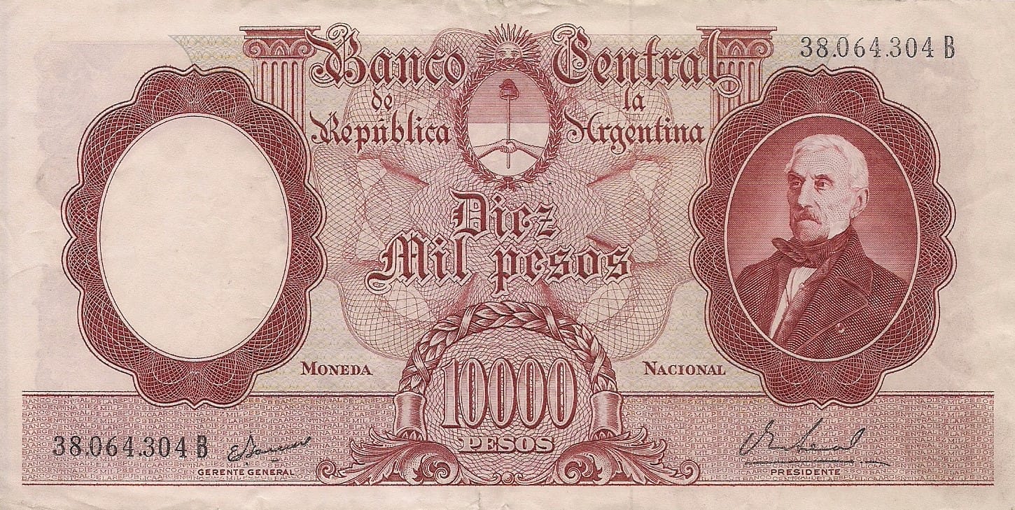 10-Banco Central San Martin - Libertad y Justicia (1942-1969) y Resellados a Pesos Ley (1969-1971) 159 Col 550b ad