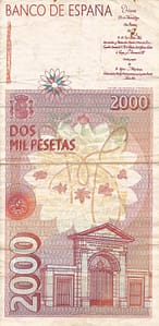 España 117 Pick 162a Reverso