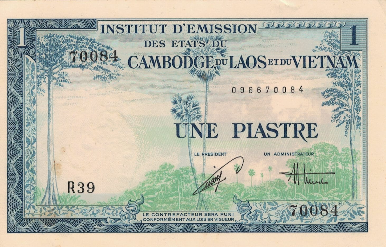 Indochina Francesa 22 Pick 105 ad