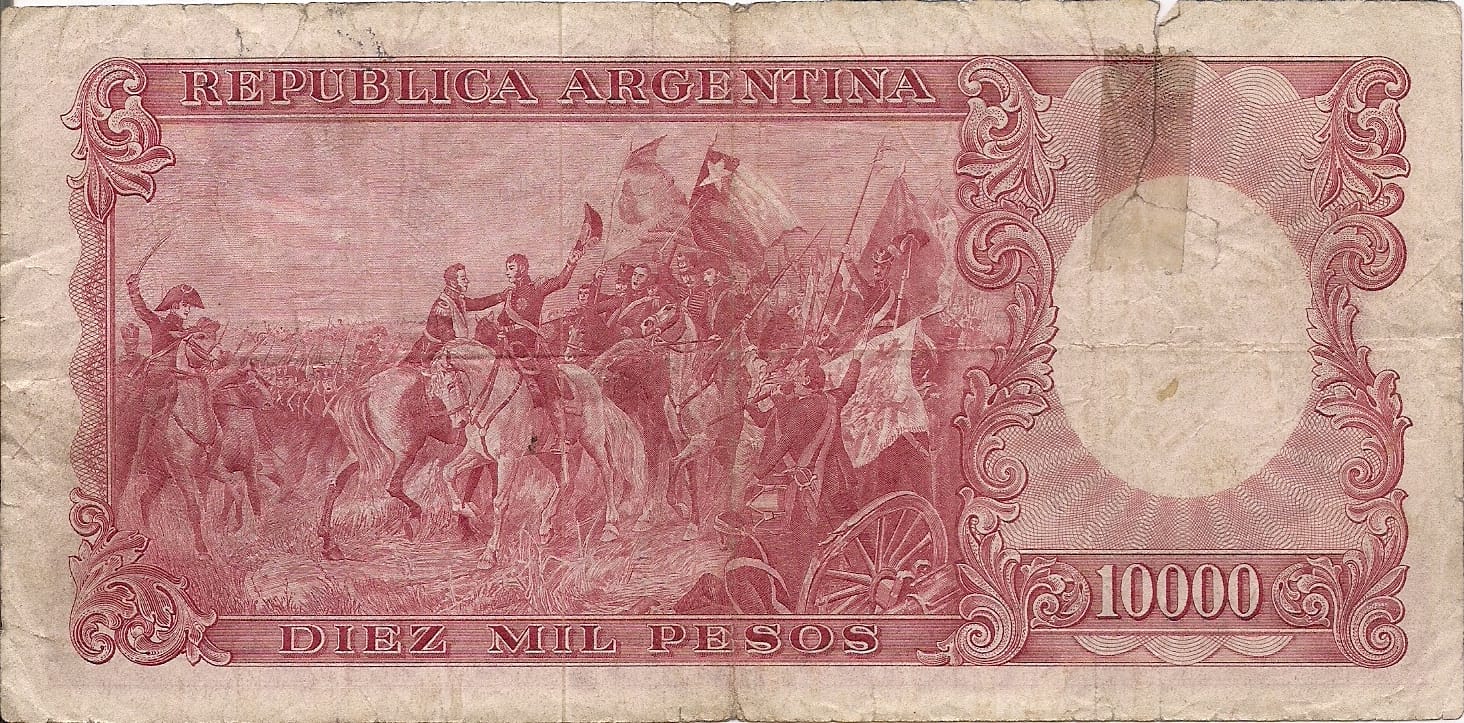 10-Banco Central San Martin - Libertad y Justicia (1942-1969) y Resellados a Pesos Ley (1969-1971) 156 Col 546b at