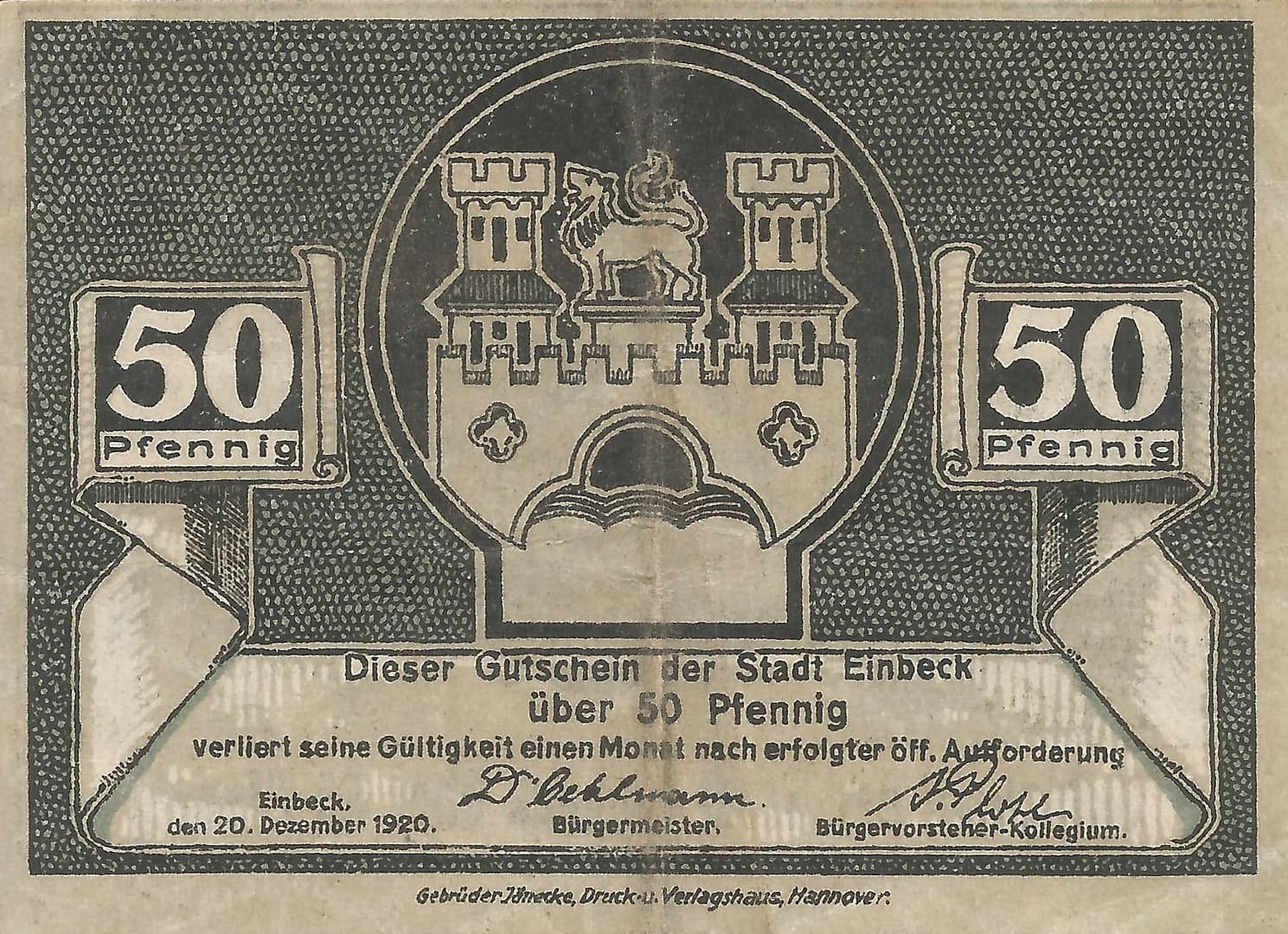 Notgeld - E 7 G E9.2b Anverso