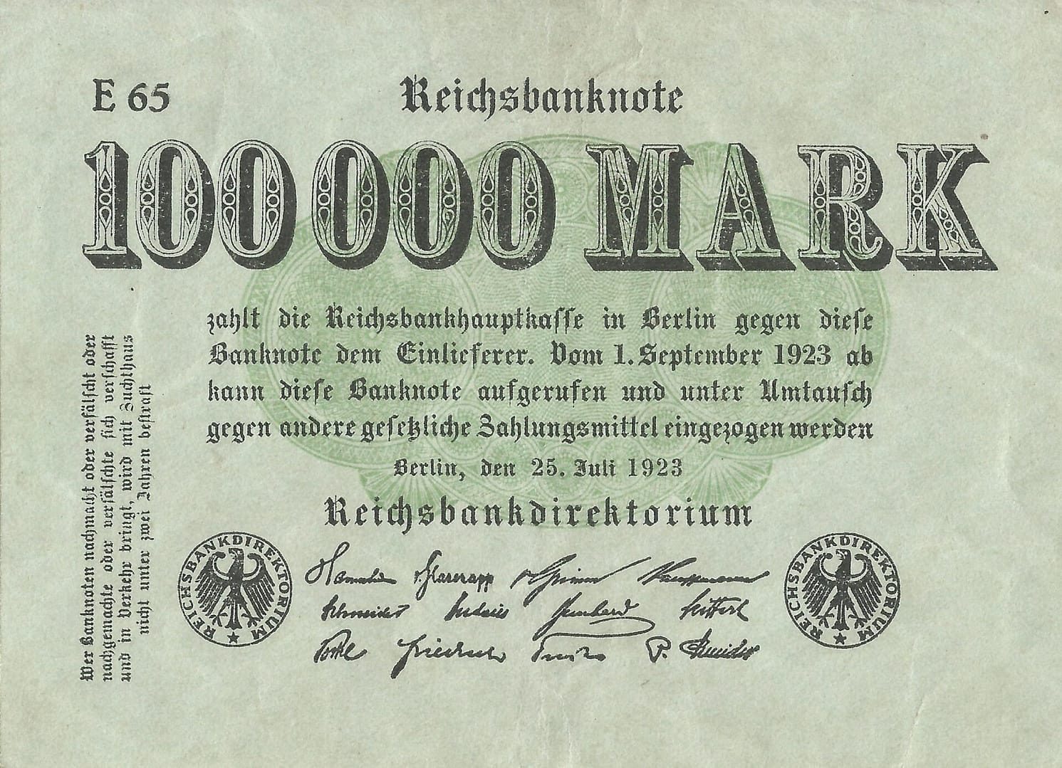 3-Papiermark (1914-1923) 33 Pick 91a.E Anverso