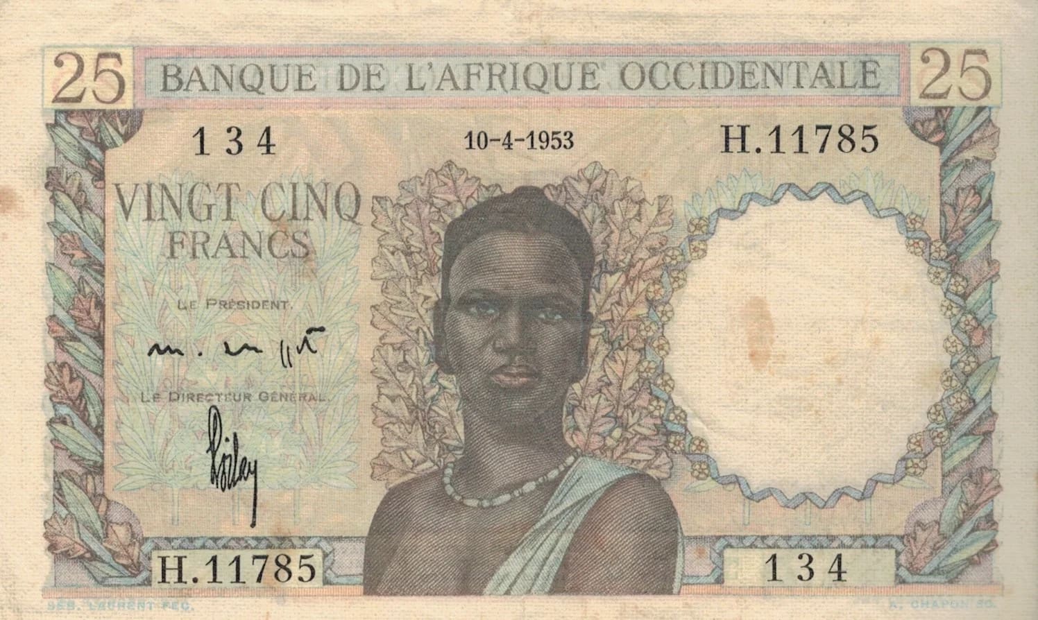 África Occidental Francesa 18 Pick 38 ad jpg