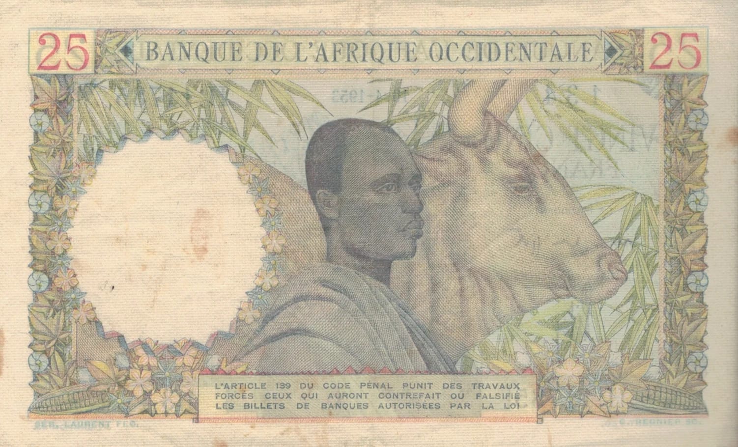 África Occidental Francesa 19 Pick 38 at jpg