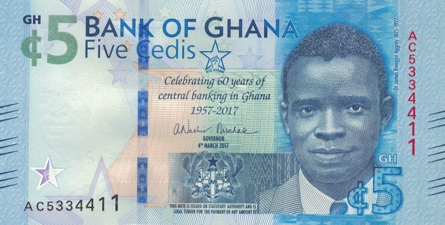 Ghana 25 Pick 43 ad e1679328061360