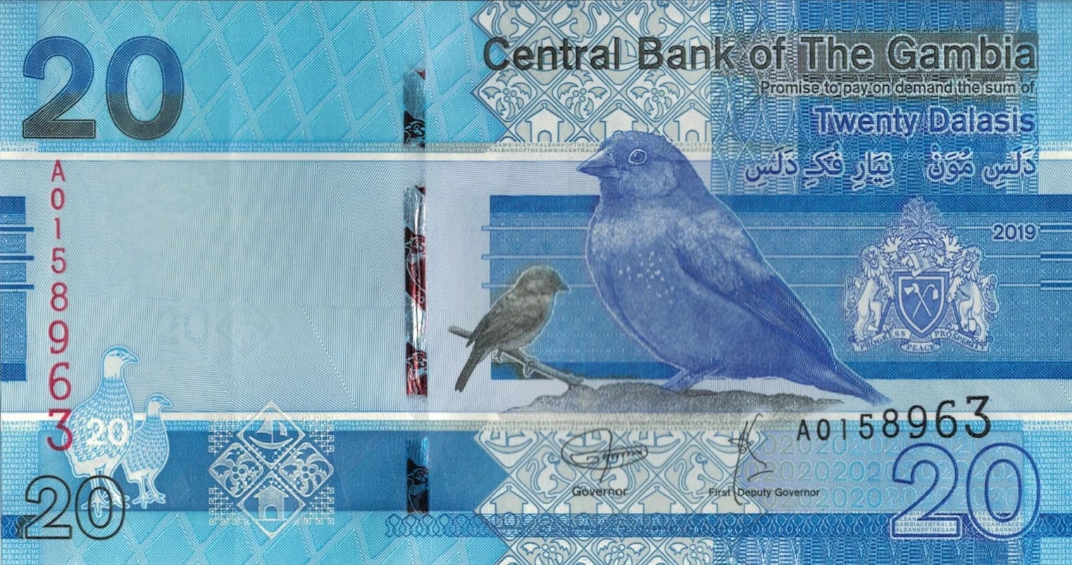 Gambia 21 Pick 39a Anverso jpg