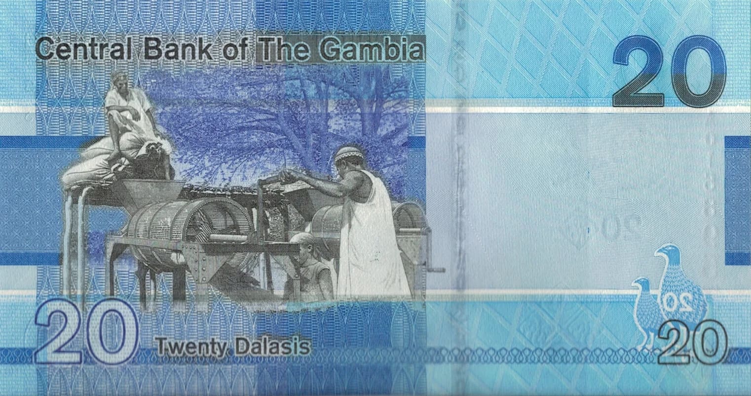 Gambia 22 Pick 39a Reverso jpg