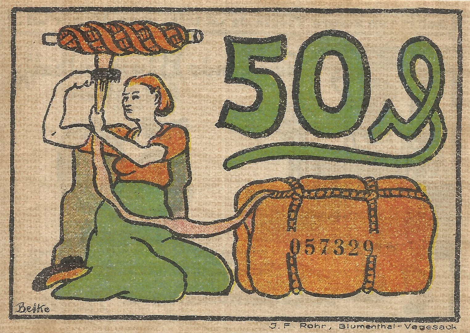 Notgeld - B 26 123.1a 2 3 Reverso