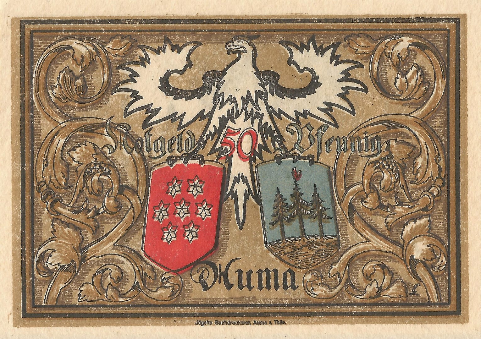 Notgeld - A 20 55.4a 6 6 Reverso