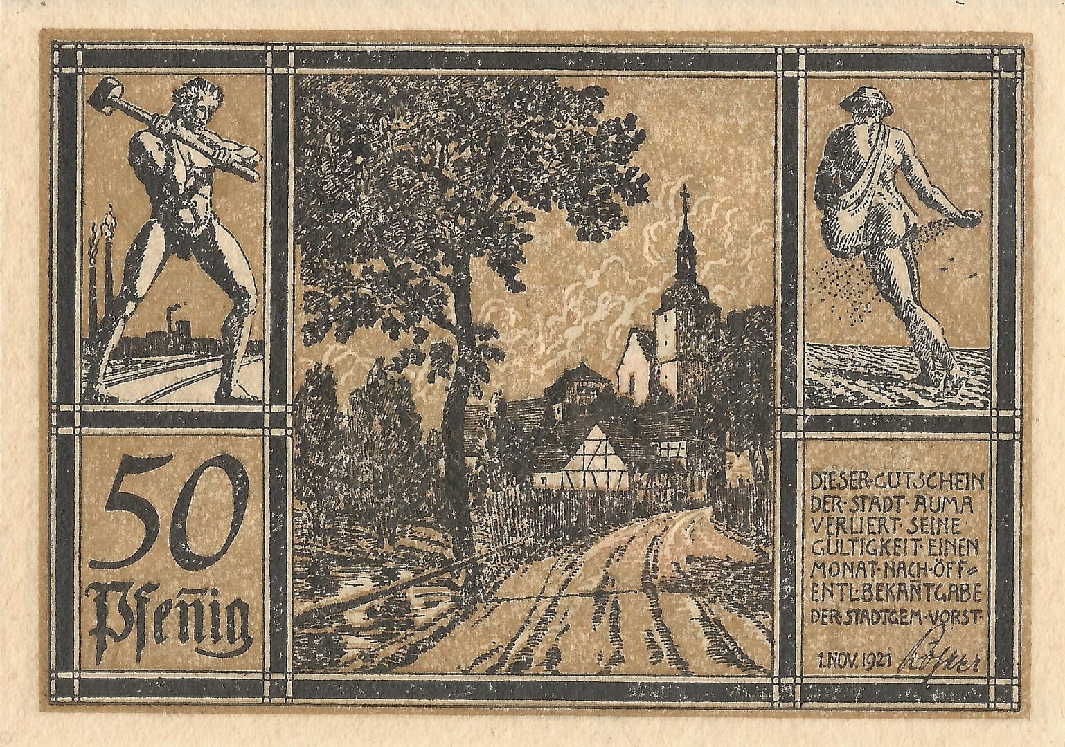 Notgeld - A 19 55.4a 6 6 Anverso