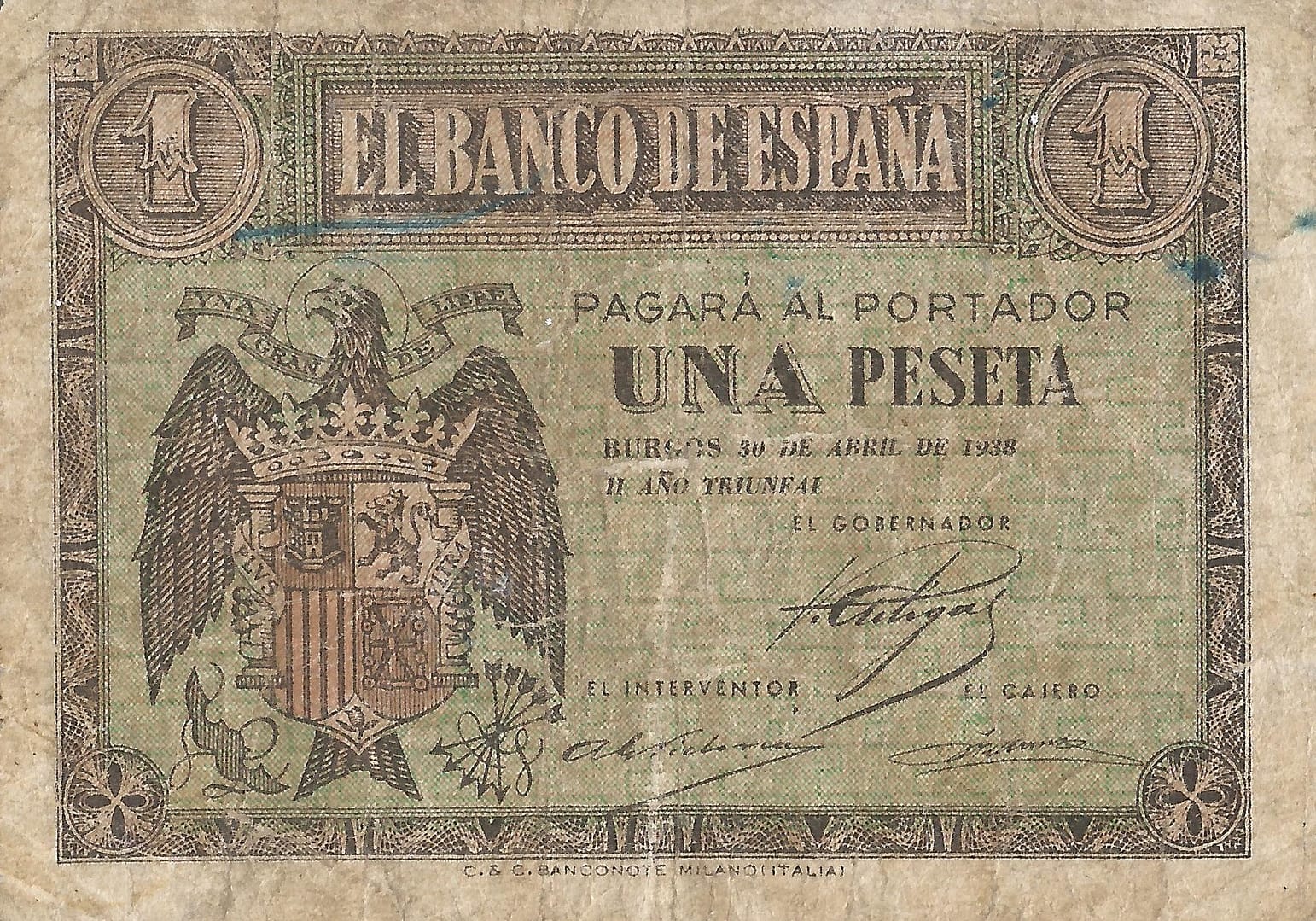 España 46 Pick 108a Anverso 1