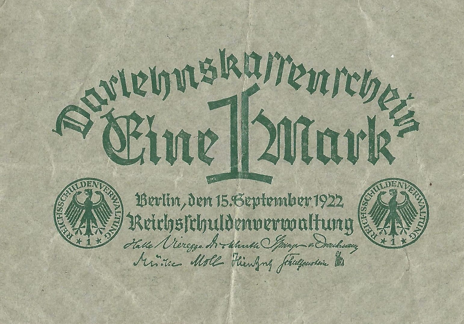 2-Darlehenskassenschein (Nota de préstamo hipotecario) 1914-1922 19 Pick 61a Anverso