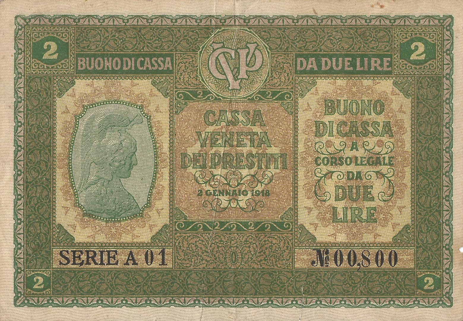 Italia 85 Pick M5 Anverso